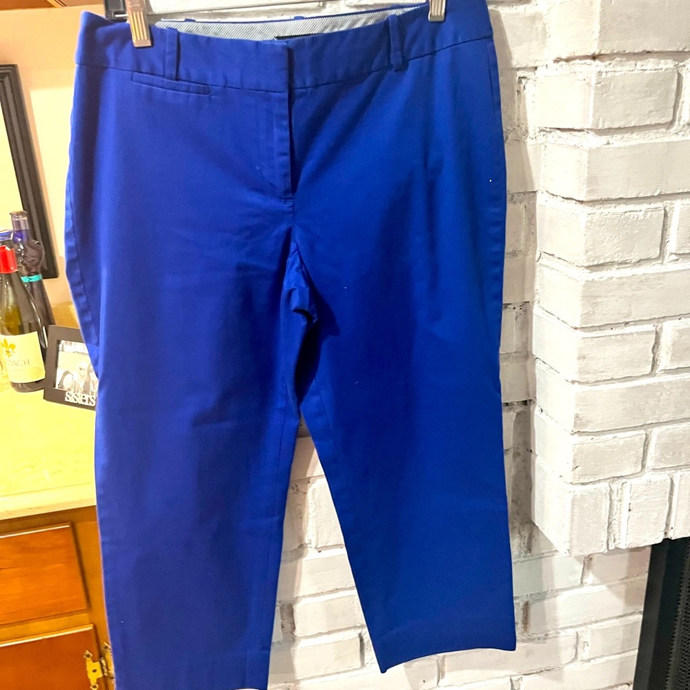 Talbots 10p cotton pants.  Gently worn. Bright blue
